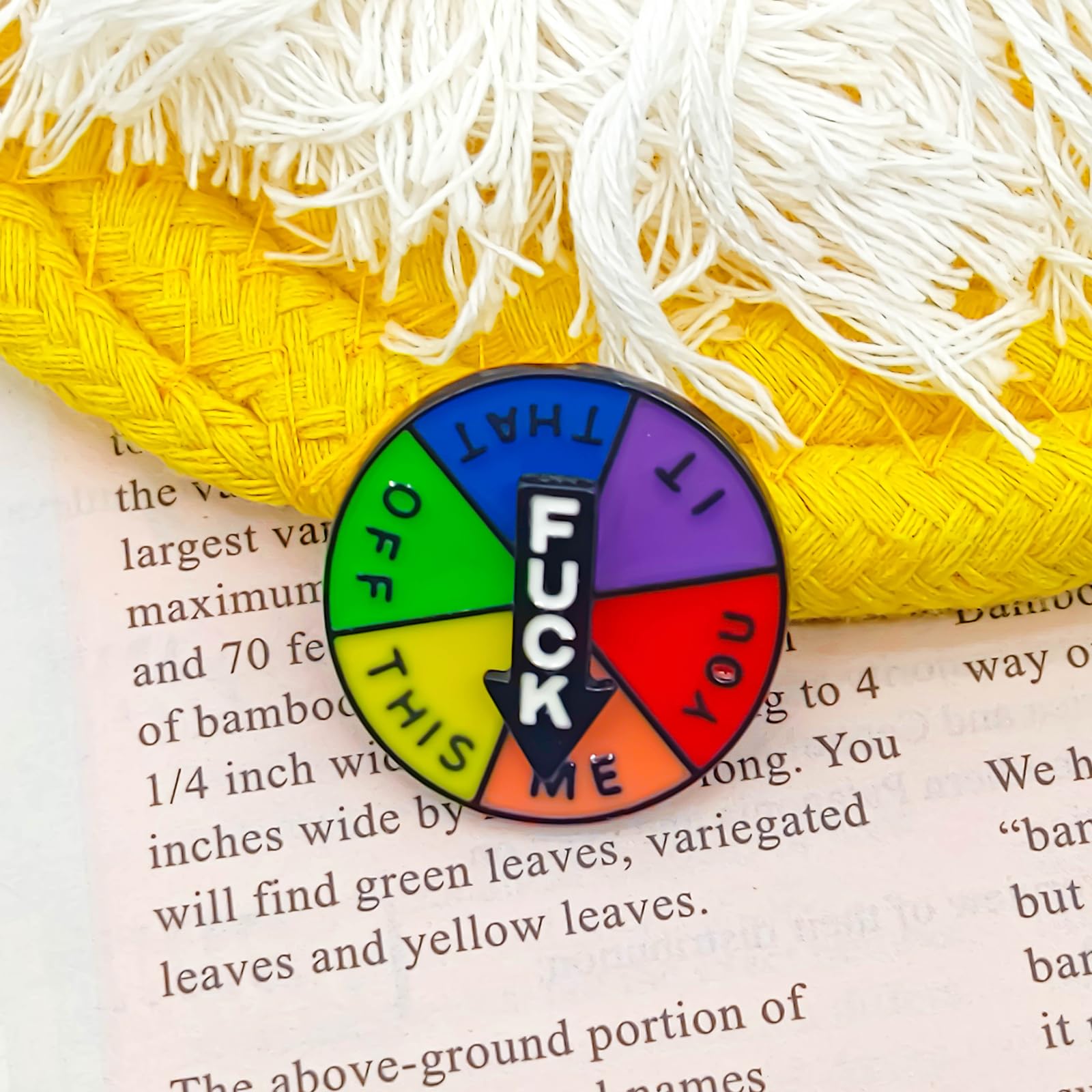 Lucky Wheel Pin - Rotatable Arrows Pins - Fun Series - Enamel Lapel Pin - Plated Badge for Clothing, Bags, and Lanyards