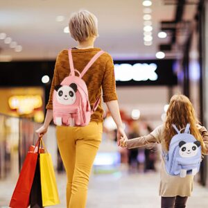 MOKANEY Panda Backpack Purse for Teen Girls Women Cute Animal Panda Mini Bag Leather Backpacks for School