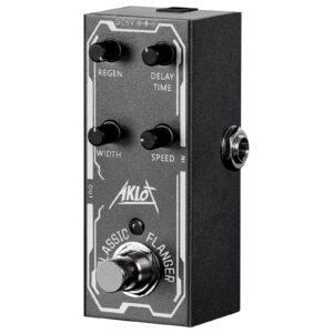 classic flanger guitar pedal, aklot electric effects pedals mini single type dc 9v true bypass