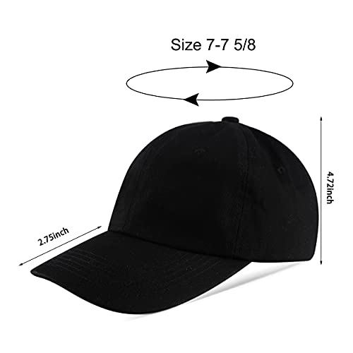 Leotruny Baseball Cap Satin Lined: Silk Lining Help Prevent Frizz Breakage - Sport Adjustable Hat for Women Navy