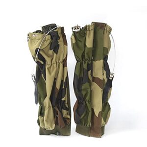 jjzs adjustable snake gaiters for men & women, camo snake proof boot gators, snake bite protection guards chaps, waterproof leg gators for hiking, hunting, snow, snowshoeing, rattlesnake