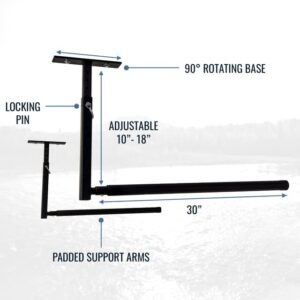 StoreYourBoard Single Kayak Ceiling Rack, Adjustable Storage Mount, Overhead Garage System