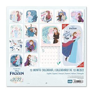 Official Disney Frozen 2022 Wall Calendar, January 2022 - December 2022 Monthly Planner, Square Wall Calendar 2022, Family Planner Calendar 2022, Disney Calendar (Free Poster Included)