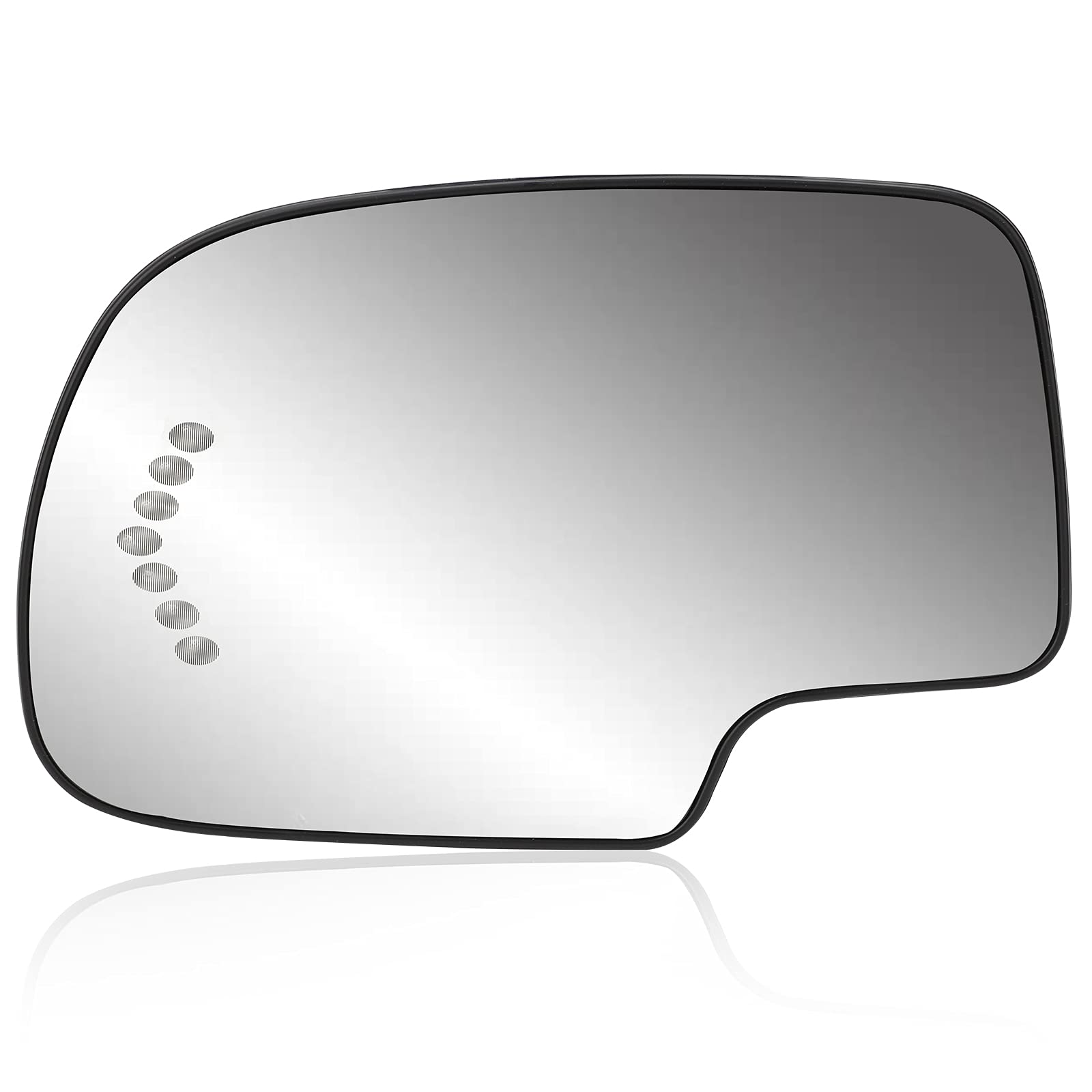 Driver Side Heated Mirror Glass Replacement for 2003-2007 Cadillac Escalade, Chevrolet Avalanche, Silverado, Suburban, Tahoe, GMC Sierra, Yukon - Exterior Side View Convex Mirror with Turn Signal