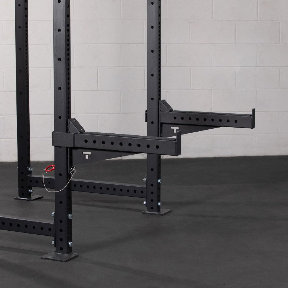 Titan Fitness T-3 Series Spotter Arms, 800 LB Black Safety Catches, Fits 2-in x 3-in 11-GA Steel Tubes