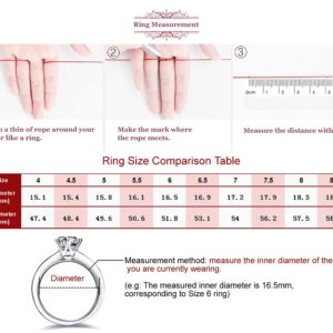 0.7ct Moissanite Engagement Wedding Ring for Women, 7 Stones 925 Sterling Silver D Color VVS Diamond Promise Ring with Certificate of Authenticity (5.5)