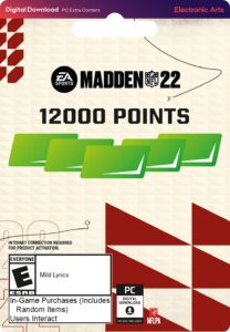 madden nfl 22 - 12000 points - origin pc [online game code]