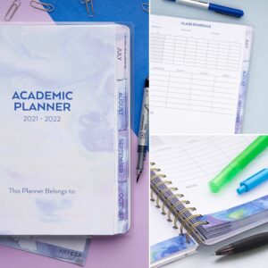 Arteza Academic Planner Bundle, Includes 9 x 7 Inches Planner, 6 x 8 Inches Lined Journal, and 2 Sticker Sheets, Office Supplies and College Essentials for Scheduling and Staying Organized