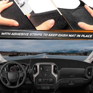 NDRUSH Dashboard Cover Dash Cover Mat Custom Compatible with 1999-2006 Chevy Silverado GMC Sierra 2001-2006 Chevy Avalanche 1500 2500 2000-2006 Tahoe Suburban 2000-2006 GMC Yukon XL