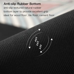 Knsbk Large Round Yoga Mat 4.6’ x 3.5mm for Exercise Premium Extra Thick, Ultra Comfortable, Non Slip, Meditation Mat