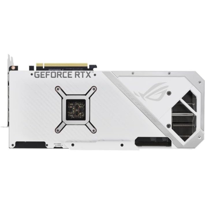 ASUS ROG Strix NVIDIA GeForce RTX 3070 V2 White OC Edition Gaming Graphics Card (PCIe 4.0, 8GB GDDR6, LHR, HDMI 2.1, DisplayPort 1.4a, White Color Scheme, Axial-tech Fan Design, 2.9-Slot)