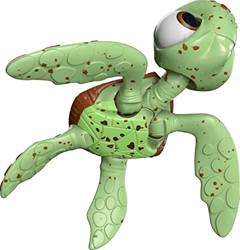 Disney Pixar Featured Favorites Crush & Squirt Finding Nemo Collectable Turtle Figures, Highly Posable with Authentic Look, Collectors Gift Ages 6 Years & Up