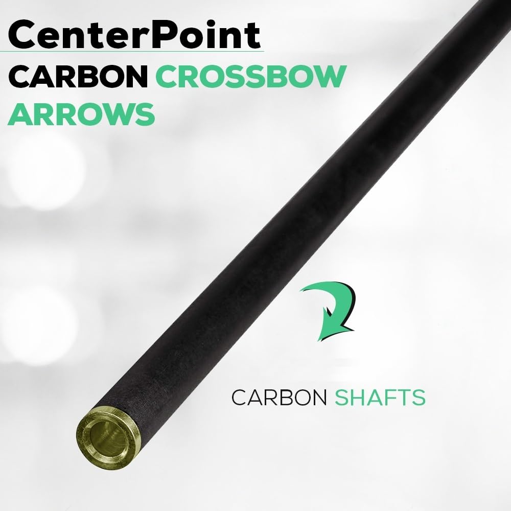 CenterPoint Archery AXCCA203PK Premium .003-Carbon Crossbow Arrows With Lighted Half-Moon Nocks