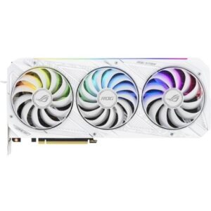 ASUS ROG Strix NVIDIA GeForce RTX 3070 V2 White OC Edition Gaming Graphics Card (PCIe 4.0, 8GB GDDR6, LHR, HDMI 2.1, DisplayPort 1.4a, White Color Scheme, Axial-tech Fan Design, 2.9-Slot)