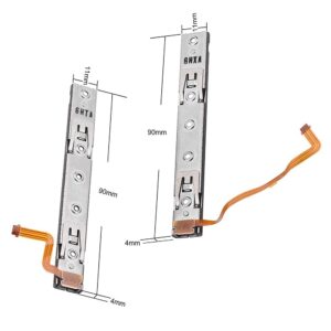 Rinbers Left Right Slide Rail Slider Bracket with Sensor Flex Cable Replacement for Nintendo Switch NS 2017 Console HAC-001 Slide Bar