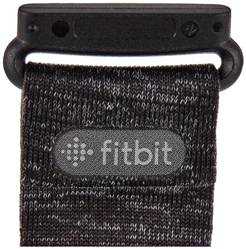 Fitbit Sense Versa 3 Accessory Band, Official Product, Hook & Loop, Charcoal, Small