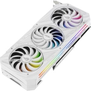 ASUS ROG Strix NVIDIA GeForce RTX 3070 V2 White OC Edition Gaming Graphics Card (PCIe 4.0, 8GB GDDR6, LHR, HDMI 2.1, DisplayPort 1.4a, White Color Scheme, Axial-tech Fan Design, 2.9-Slot)