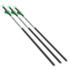 centerpoint archery axcca203pk premium .003-carbon crossbow arrows with lighted half-moon nocks