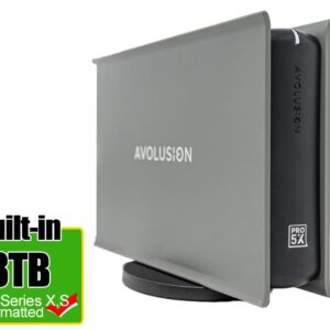 Avolusion PRO-5X Series 8TB (8-Terabyte) USB 3.0 External Gaming Hard Drive (Grey) Compatible with Xbox Series X|S Game Console - 2 Year Warranty