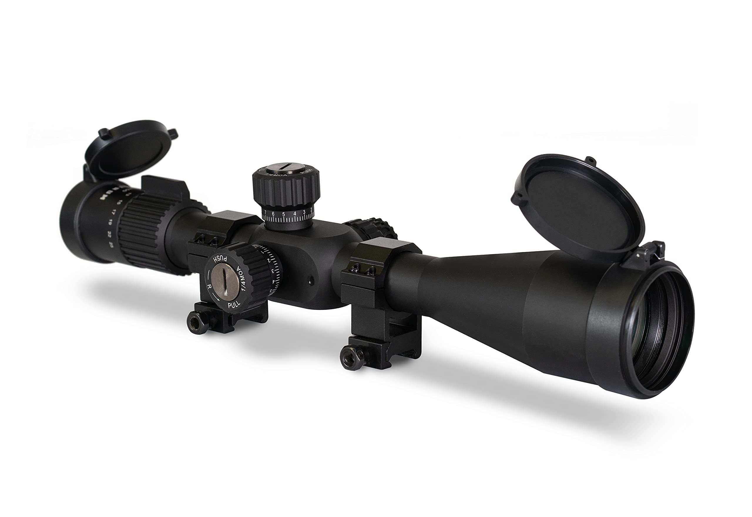 Monstrum G3 5-25x50 First Focal Plane FFP Rifle Scope with Illuminated MOA Reticle and Parallax Adjustment | Black