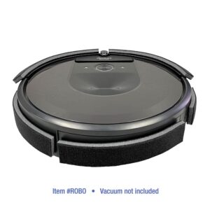 VacuBumper - Robot Vacuum Bumper Guard - Ultra Soft, Cloth and Foam Rubber Bumper for Robotic Vacuums - durable and stays securely attached to vacuum (ROBO)