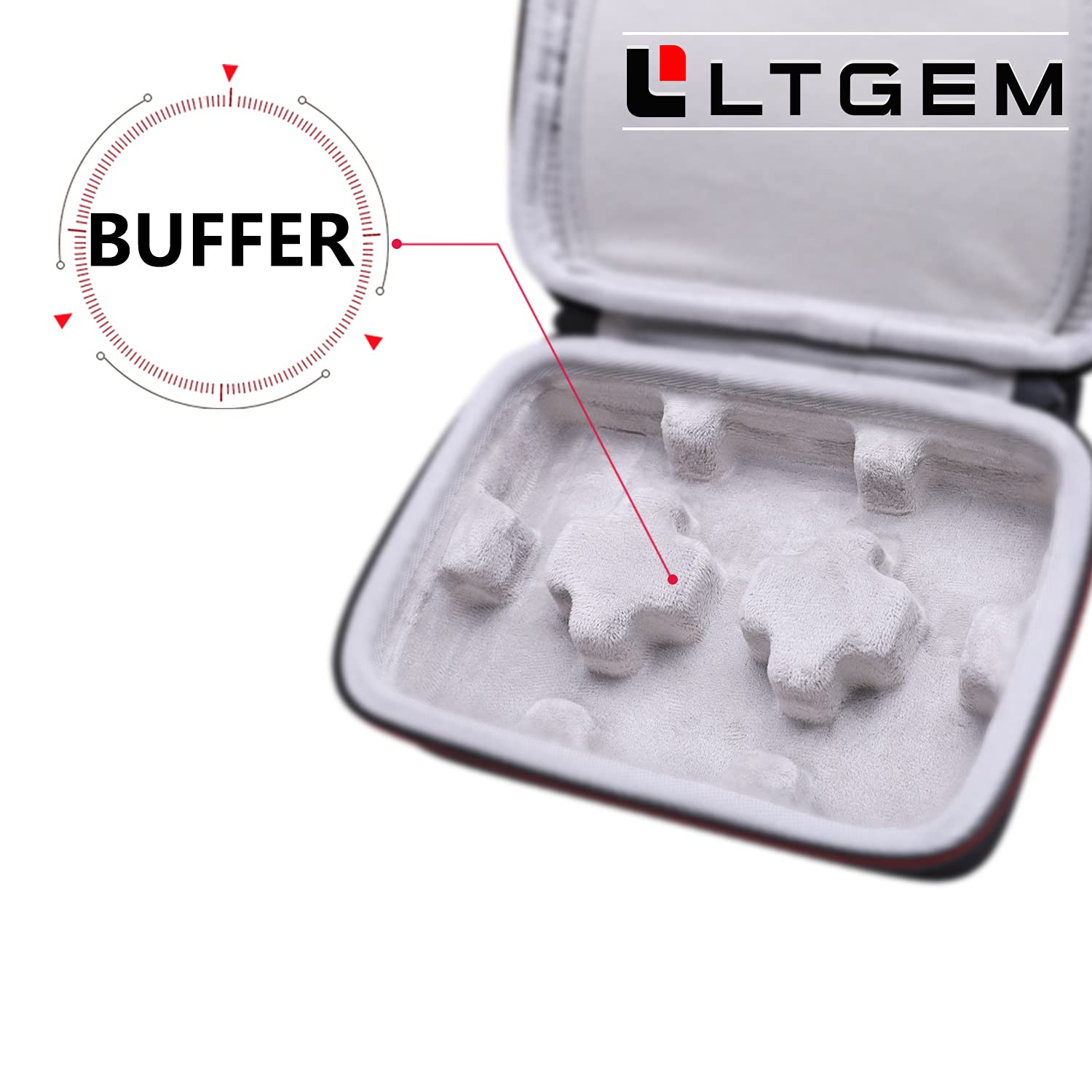 LTGEM Hard Case for Rode Wireless GO II 2 / ME/GO Dual Channel Wireless System with Built-in Microphones