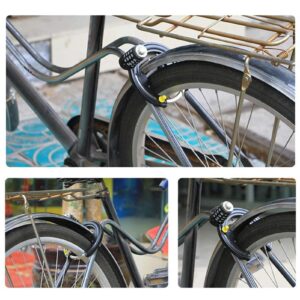 Bicycle Accessories Black Bike Lock Bicycle Anti-Theft Lock Password Share Bike MTB Bicycle Locks Outdoor Bike Parts