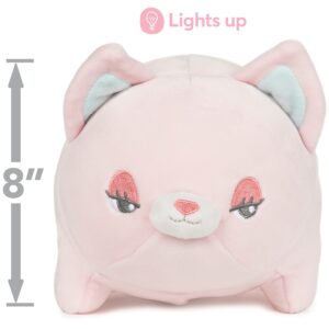 GUND Glow Bops CatBop Cat Stuffed Animal, Touch Activated Glow in The Dark LED Plush Toy, 8”