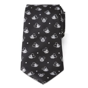 cufflinks inc. mickey dot black men's tie