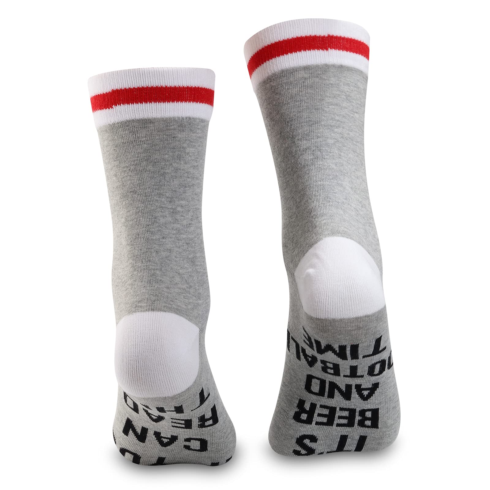 PWHAOO 1 Pair Beer Lover Gift Football Lover Socks If You Can Read This It’s Beer And Football Time Socks (Football Time Sock)