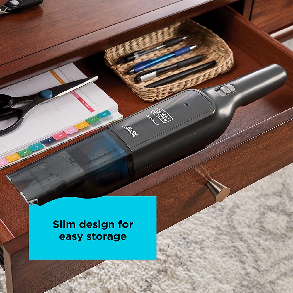 BLACK+DECKER dustbuster® AdvancedClean™ Slim Cordless Hand Vacuum, 12V Max (HLVC320J01)