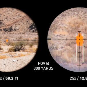 Monstrum G3 5-25x50 First Focal Plane FFP Rifle Scope with Illuminated MOA Reticle and Parallax Adjustment | Black