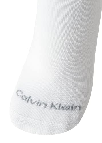 Calvin Klein Women's Athletic Sock - Cushion Quarter Cut Ankle Socks (6 Pack), Size 4-10, White