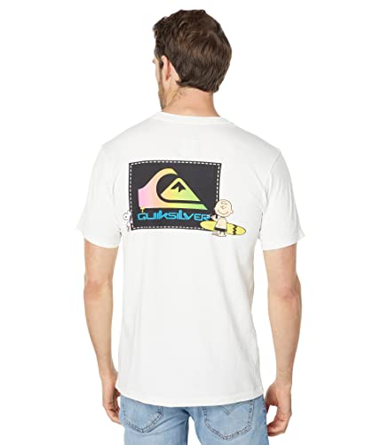 Quiksilver Peanuts x Short Sleeve Tee Antique White Cool Kids MD