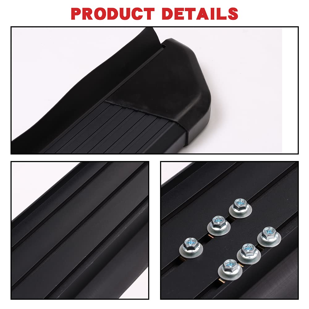 Heavy Duty Running Boards Fit for Ford Bronco 4 Door 2021 2022 2023 2024 Black Side Tube Step Nerf Bar