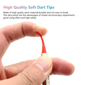 ROOBEEO Soft Dart Tip 2BA Thread Soft Tip Dart Points 300 Packs 3 Colors Plastic Dart Tips Replacement Dart Accessories