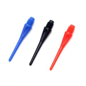 ROOBEEO Soft Dart Tip 2BA Thread Soft Tip Dart Points 300 Packs 3 Colors Plastic Dart Tips Replacement Dart Accessories