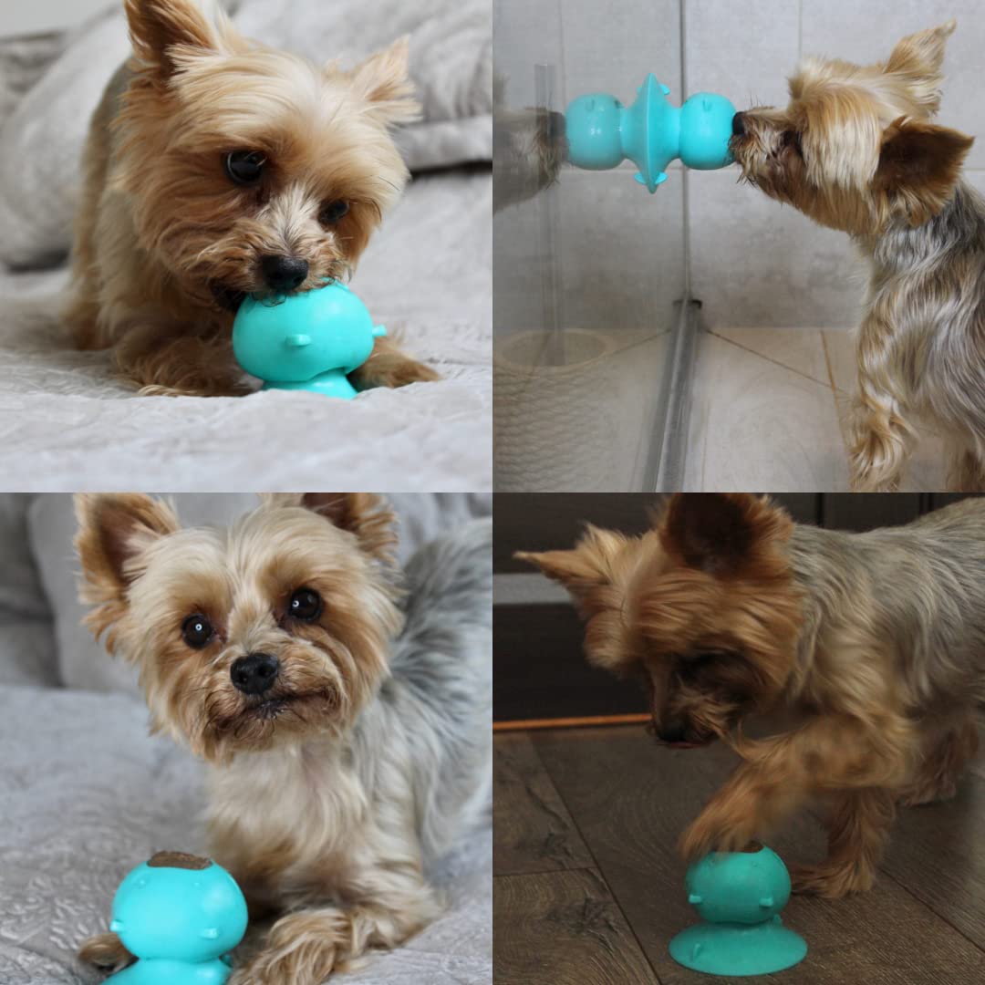 Dog Chew Toy for Mental Stimulation Anxiety Relief Dental Hygiene for Small and Medium Dogs Slow Feeder Non Toxic Durable Includes Biscuit Refills