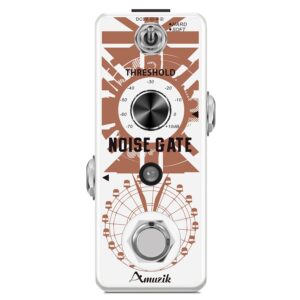 amuzik guitar noise gate effect pedal noiser killer pedals for electric guitar cleaner noise gate suppressor effect pedal full metal shell ture bypass for 2 modes mini size