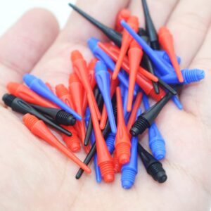 ROOBEEO Soft Dart Tip 2BA Thread Soft Tip Dart Points 300 Packs 3 Colors Plastic Dart Tips Replacement Dart Accessories