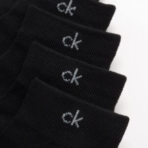 Calvin Klein Women's Athletic Sock - Cushion Quarter Cut Ankle Socks (6 Pack), Size 4-10, Black