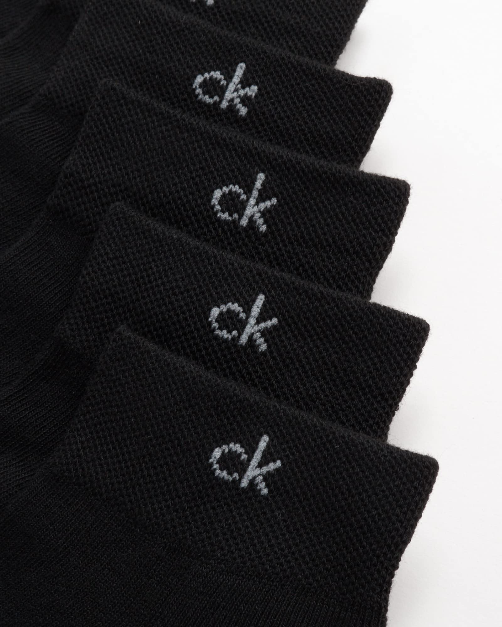 Calvin Klein Women's Athletic Sock - Cushion Quarter Cut Ankle Socks (6 Pack), Size 4-10, Black