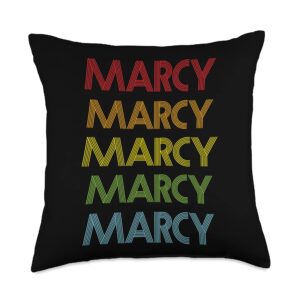 marcy name gifts by vnz marcy name throw pillow, 18x18, multicolor