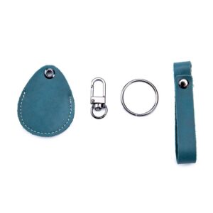 Temvue Access Card Holder RFID Key Fob bag Airtag keychain Key Chains NFC Smart Key Chain(Tibetan blue)