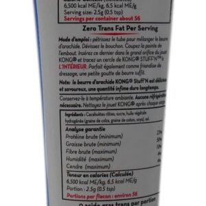 Kong Stuff'N Dog Toy Fill Tubes 2 Flavor Variety - (1) Each: Real Peanut Butter, Sweet Potato Spread (5 Ounces) - Plus Fun Animal Facts Booklet Bundle