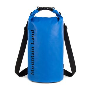 mountain land waterproof beach dry bag 30l roll top backpack boat bag dry sack for kayaking rafting fishing hiking camping dark blue