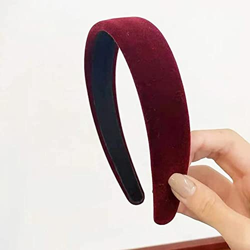 Lvyeer Velvet Wide Headbands for Women Soft Head Bands Diademas Para Mujer De Moda Hairbands for Women Girls Fashion No Slip Headband for Women Hairbands Hair Accessories