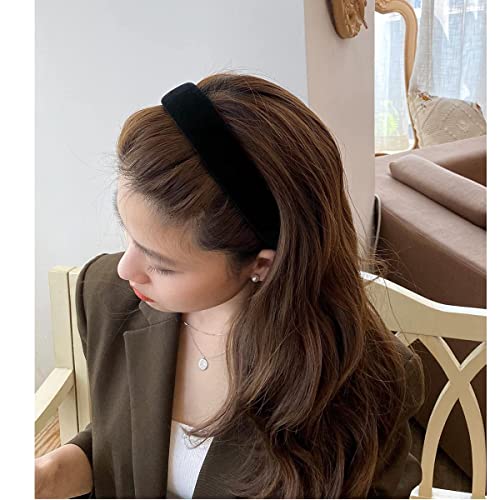 Lvyeer Velvet Wide Headbands for Women Soft Head Bands Diademas Para Mujer De Moda Hairbands for Women Girls Fashion No Slip Headband for Women Hairbands Hair Accessories