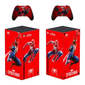 decal moments xbox series x console controllers skin decals stickers wrap vinyl for xbox series x console spider red