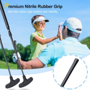 ToVii Golf Putter Nitrile Rubber Top for Left & Right Handed, Adjustable & Sturdy Aluminum Alloy Shaft for All Golfers, Golf Training Equipment for Putting Green/Outdoor Games/Yard Games - Black